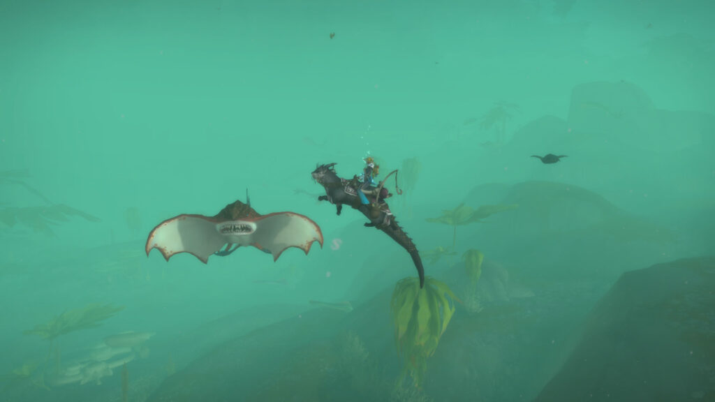WoW a character on a floating mount